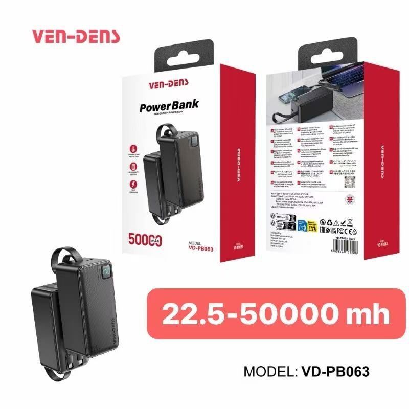 VEN-DENS 50000mAh Fast Charging Pow